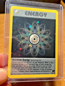 2000 Pokemon Team Rocket Rainbow Energy Holo #17/82 - RARE SWIRL on LEFT - NM-LP - Image 1