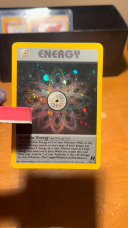 2000 Pokemon Team Rocket Rainbow Energy Holo #17/82 - RARE SWIRL on LEFT - NM-LP - Image 2