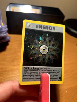 2000 Pokemon Team Rocket Rainbow Energy Holo #17/82 - RARE SWIRL on LEFT - NM-LP - Image 4