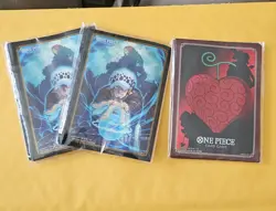One Piece Devil Fruit Vol 3 Sleeves Heart Devil & (2) Trafalgar Law Sleeves - Image 1