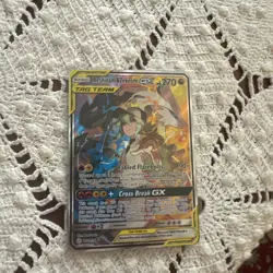 Pokemon TCG Reshiram & Zekrom GX (Full Art) 222/236 Sm-Cosmic Eclipse Tag Team - Image 1
