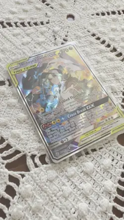 Pokemon TCG Reshiram & Zekrom GX (Full Art) 222/236 Sm-Cosmic Eclipse Tag Team - Image 2