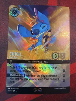 Stitch - Rock Star (Store Championship) 30 Disney Lorcana Promo Cards Holo - Image 1