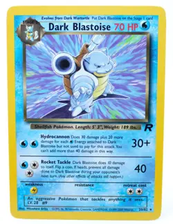Dark Blastoise 20/82 Regular Rare Team Rocket 2000 - Pokemon Card TCG (NM) - Image 1