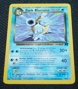 Dark Blastoise 20/82 Regular Rare Team Rocket 2000 - Pokemon Card TCG (NM) - Image 3