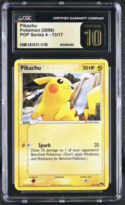 2006 POP Series 4 Pikachu 10 CGC #13/17 - Image 1