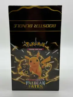 Pokemon TCG Scarlet & Violet Paldean Fates Booster Bundle Display Case Sealed - Image 1