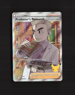 Professor's Research (Professor Oak) 024/025 Celebrations Pokemon Card NM - Image 1