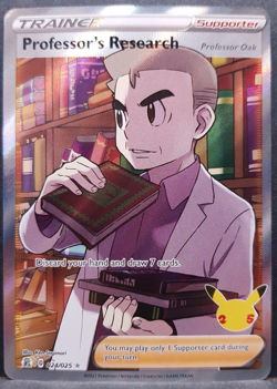 Professor's Research 024/025 Celebrations Full Art Pokemon Pokemon Card ENG NM - Image 1