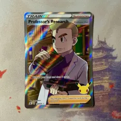 Professor's Research 024/025 Celebrations Full Art Rare Holo Pokemon Card NM - Image 1