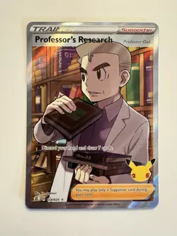 Professor's Research 024/025 Celebrations 25th Anniversary Pokemon Card NM - Image 1