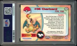 2000 Topps Chrome Pokemon TV #6 Charizard PSA 10 GEM MINT - Image 4