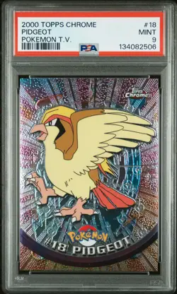 2000 TOPPS CHROME POKEMON T.V. #18 PIDGEOT PSA 9 - Image 1