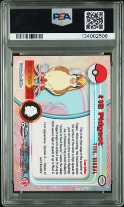 2000 TOPPS CHROME POKEMON T.V. #18 PIDGEOT PSA 9 - Image 2