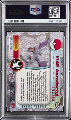 2000 TOPPS CHROME POKEMON T.V. SPECTRA #142 AERODACTYL PSA 10 - Image 2