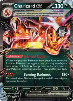 Pokemon TCG Charizard ex SVP 196 Scarlet & Violet Black Star Promo NM - Image 1