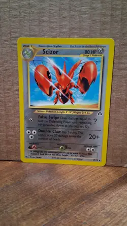 Pokemon TCG Scizor 29/75 2001 Rare Card Neo Discovery Non Holo NM - Image 1