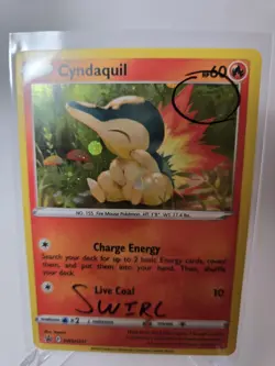 SWIRL 🌀💫 Cyndaquil SWSH221 Cosmos Promo Pokemon Card - Image 2