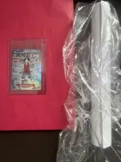 🔥One Piece Monkey D. Luffy College Basketball US Voyage Promo Card🔥 W/Poster! - Image 1