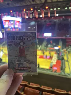 🔥One Piece Monkey D. Luffy College Basketball US Voyage Promo Card🔥 W/Poster! - Image 4