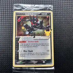 Pokemon Greninja TCG Gold Star Holo Card SWSH144 Celebrations SEALED Promo - Image 1