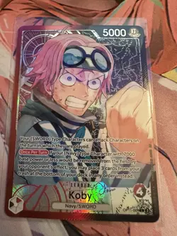 Koby Alternate Art OP11-001 L A Fist of Divine Speed Foil One Piece Card Game - Image 1