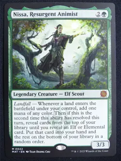 Nissa Resurgent Animist - MAT - Mtg Card #222 - Image 1
