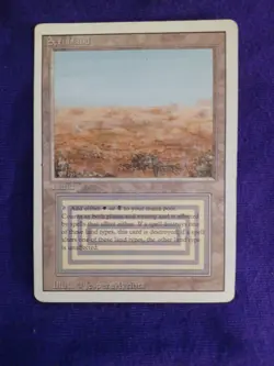 Vintage MTG 1994 Magic the Gathering Scrubland Dual Land Revised Edition MP Wear - Image 1