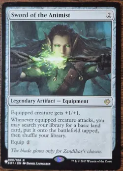 Sword of the Animist (E01) The List Reprints Regular Magic: The Gathering - Image 1