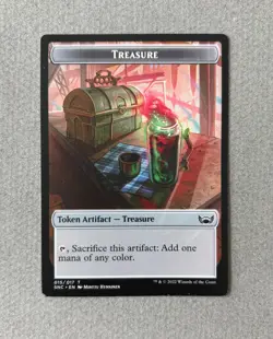 Magic MTG Altered Painted Ooze Token Anime Girl by white_alters - Image 3