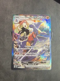 Pokemon TCG Cynthia's Garchomp EX Card 232/182 Sir Destined Rivals - Image 1