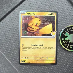 Pikachu 051 /162 Stamped 2026 Pokemon Day 30 Promo TCG With Coin - Image 1