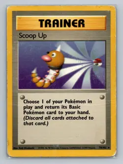 Pokemon Base Set #078/102 Scoop Up Heavily played - Image 1