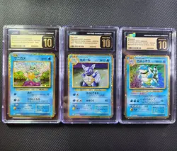 2023 Classic Collection Squirtle Wartortle Blastoise JPN Pokemon CGC 10 Pristine - Image 1