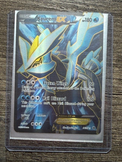 POKEMON KYUREM EX 96/99 ULTRA RARE FULL ART HOLO 2012 + NEW DARKRAI SLEEVE - Image 5