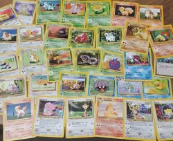 Vintage Pokemon lot of 33 1999-2000 WOTC common uncommon played - Image 1