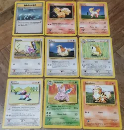 Vintage Pokemon lot of 33 1999-2000 WOTC common uncommon played - Image 2