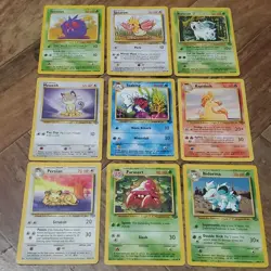 Vintage Pokemon lot of 33 1999-2000 WOTC common uncommon played - Image 4