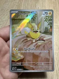 Yamper 99/94 - Phantasmal Flames Illustration Rare Pokemon TCG - NM - Image 1