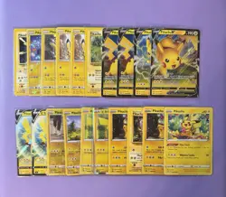 TCG Pokemon English & Japanese Pikachu Modern and Vintage lot of 20 - Image 1