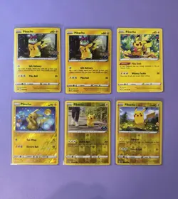 TCG Pokemon English & Japanese Pikachu Modern and Vintage lot of 20 - Image 5