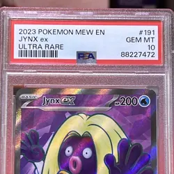 Pokemon 2023 S&V 151 Jynx EX Full Art Ultra Rare Holo #191 PSA 10 Gem - Image 3