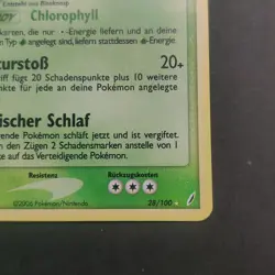 Pokemon TCG Karte - Bisaflor - EX Crystal Guardians - 28/100 Deutsch Stamp Gold - Image 5