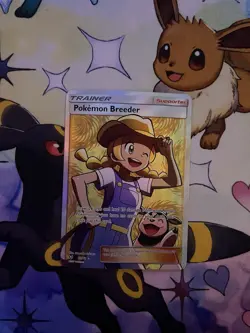 Pokemon TCG Pokemon Breeder Shining Legends 73/73 Holo Ultra Rare Full Art - Image 1