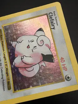 1999 Pokemon TCG Clefairy Base Set Shadowless Holo Rare 5/102 Vintage - Image 4