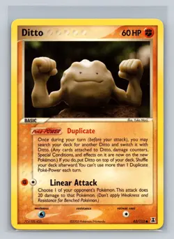 Ditto (Geodude) 62/113 EX Delta Species Rare Pokemon TCG Non Holo - LP - Image 1