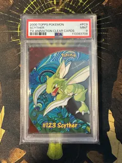 Pokemon 2000 Topps Scyther PC9 Clear PSA 9 - Image 1