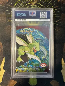 Pokemon 2000 Topps Scyther PC9 Clear PSA 9 - Image 2