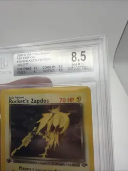 Rocket’s Zapdos 15/132 Gym Challenge Holo Rare Beckett WOTC Vintage Pokemon - Image 5