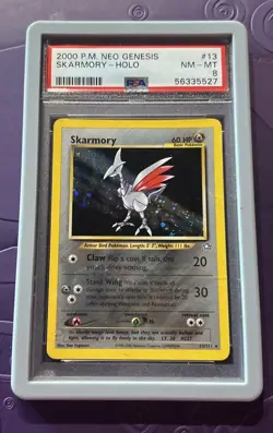 Pokemon TCG Skarmory 13/111 Holo PSA 8 NM-MT 2001 Neo Genesis W/guard 🔥🔥 - Image 1